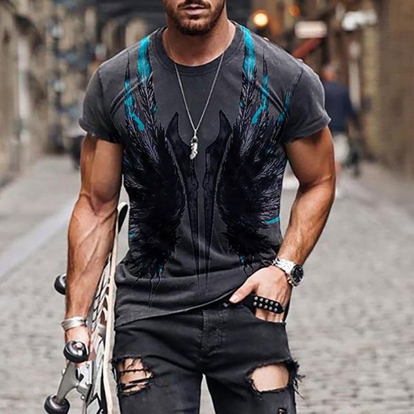 

men's t-shirts t-shirt casual slim vintage print short sleeve harajuku men leisure round neck tunic tee streetwear, White;black