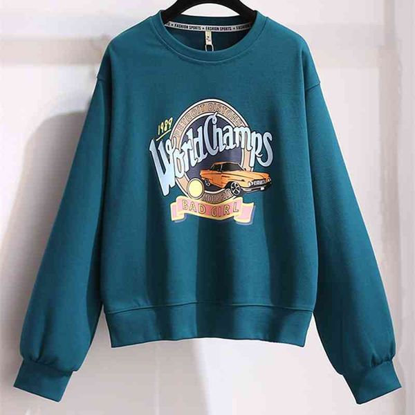 

white round neck sweater women's trendy no hat pullover, Black