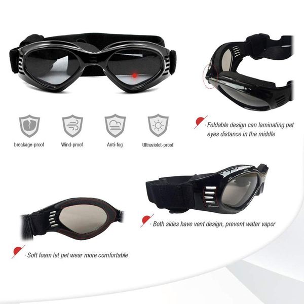 

dog apparel waterproof swimming glasses sunglasses uv protection windproof goggles pet eye wear cool accessaries