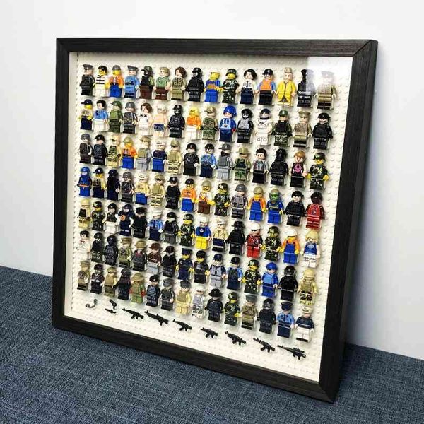 

suitable for assembling toys lego figurine display box doll building block wall p frame hanging picture children's boy