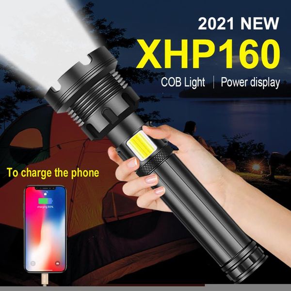 

est xhp160 most powerful led torch light xhp90 rechargeable tactical flash 18650 cree xhp50 lantern flashlights torches