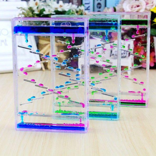 

decorative objects & figurines tiktok, the same as net red, decompression, stunning, creative slide, liquid hourglass, oil leakage, timing,