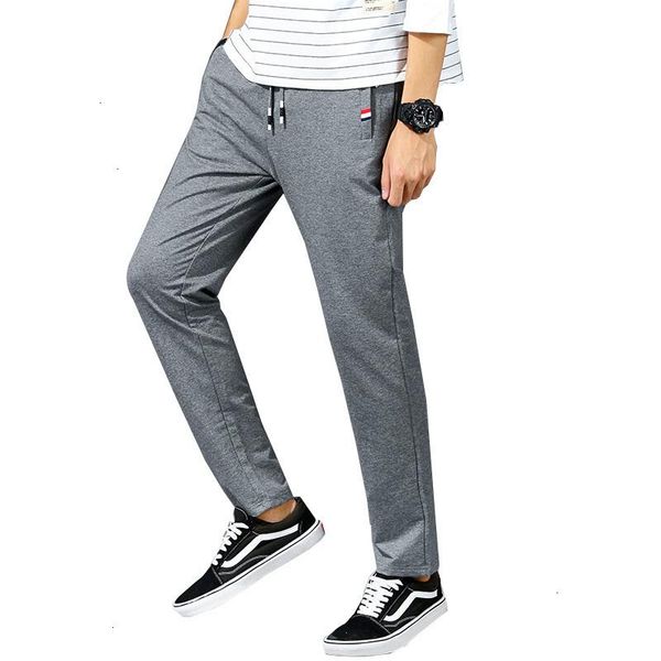

men's pants 2021 spring autumn sweatpants casual elastic waist mens hip hop solid trousers jogger men, Black