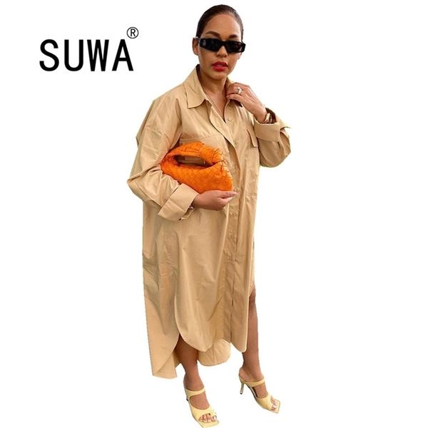 

women dress turn neck long sleeve maxi for office lady es elegant work wear vintage casual 210525, Black;gray