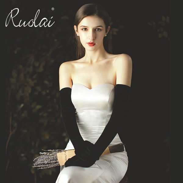 

bridal gloves black long wedding for bride simple accessories mariage femme, White