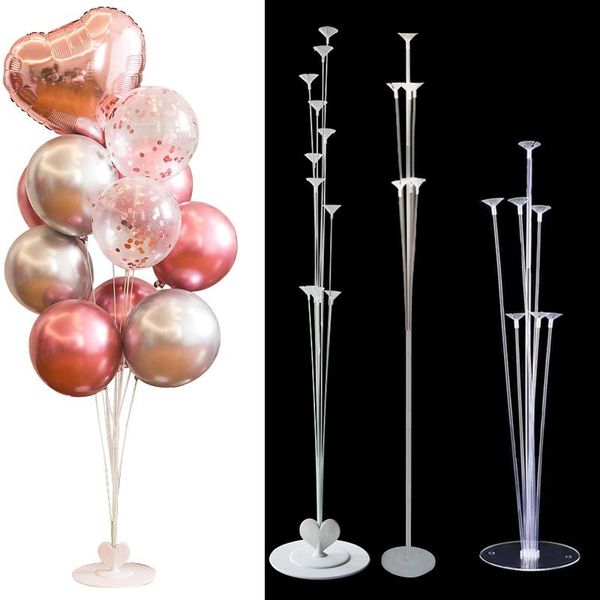 

7/11/13/19 tubes balloon stand holder column confetti balloons stick baloons arch table birthday party decoration