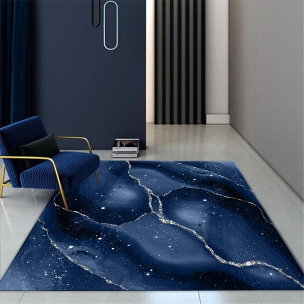 

carpets luxury blue marble rug for living room abstract star sky pattern washable mat coffee table carpet bedroom floor decor