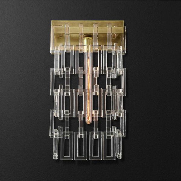 

wall lamp post-modern decoration buckle stitching lamps american bedroom aisle living room study bedside sconces lights lighting
