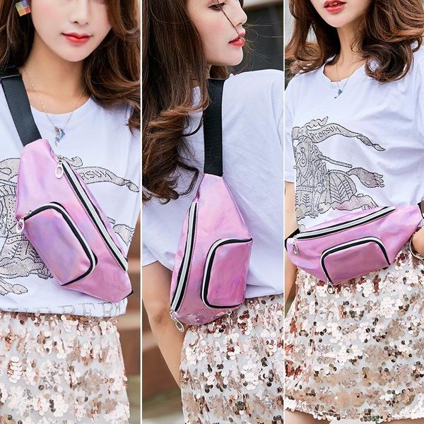 

waist bags 2021 bag ladies shoulder chest fur fanny pack belt