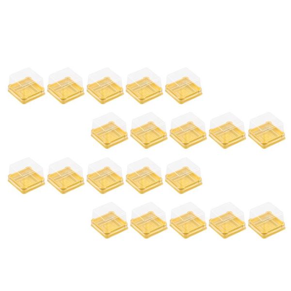 

gift wrap 150 pcs square moon cake boxes egg-yolk puff containers packing