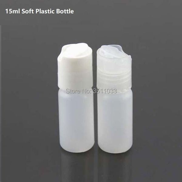 

storage bottles & jars 15ml clear empty plastic lotion refillable bottle smaple soft cosmetic transparent emulsion shampoo travel disc c