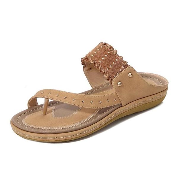 

slippers mvvjkesummer women shoes fashion casual outdoor beach comfortable flat bottomed toe sandals plus size 36-43 p152, Black