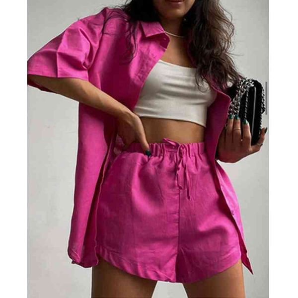 

women's sleepwear pyjama pour femme summer home clothes solid suits with shorts floral print pajamas turn down collar pijamas fash, Black;red