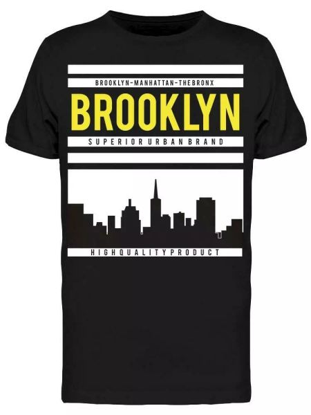 

Typography Brooklyn Tee Men's -Image by Shutterstock, White;black