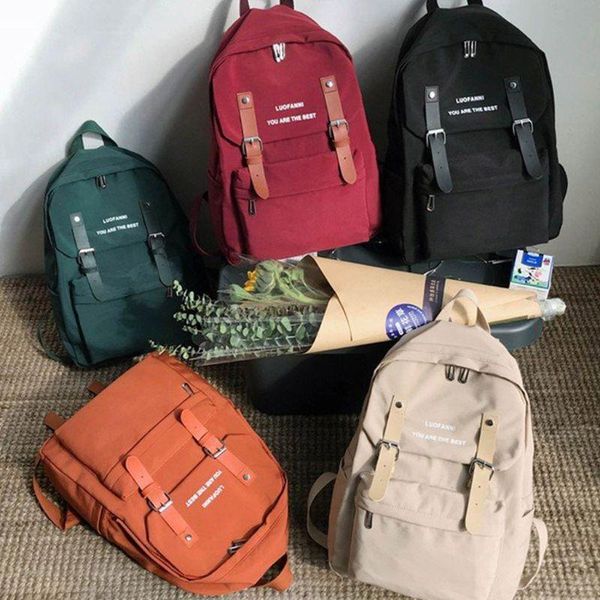 

fashion anti-theft rucksack canvas backpack school bag casual college daypack bags