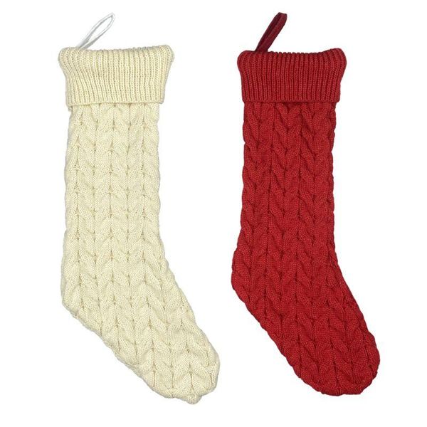 

christmas decorations l38a stockings sock knitted candy gift bag holiday party xmas tree hanging pendant ornament