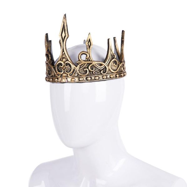 

party hats crown birthday christmas decorations for home pu halloween theater props kids gift king cosplay