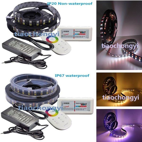 

white 600led double row led strip +2.4g controller+8a power strips