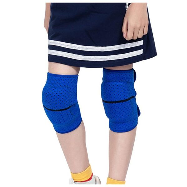 

elbow & knee pads kids sports anti-fall kneeling dancing safety protective set thickened compression protection sport running, Black;gray