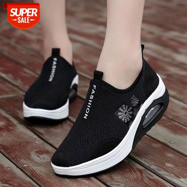 

flats shoes women breathable non slip rocking shoes height increase outdoor sneakers women's casual flats women #1i2r