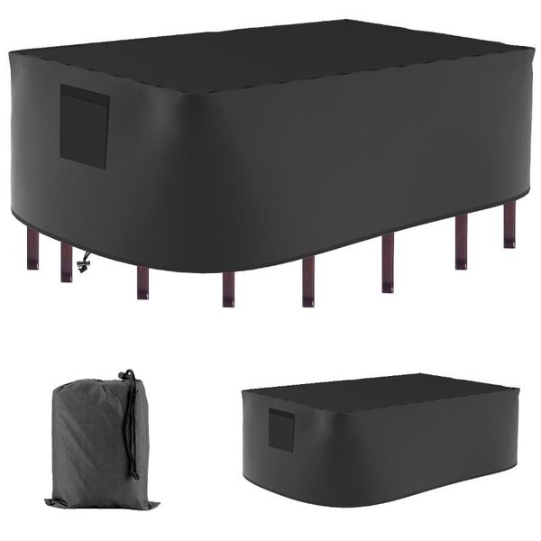 

other household sundries folding waterproof 420d oxford cloth garden furniture cover fits for garden/patio rectangular or oval tables