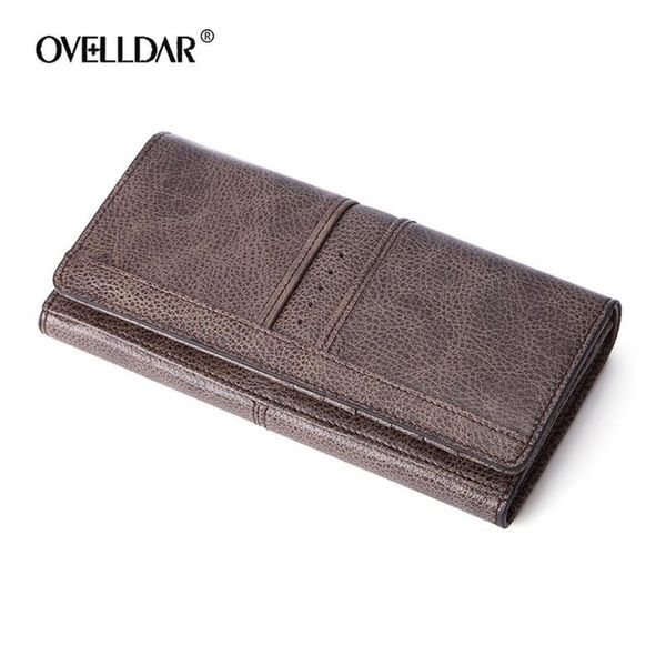 

wallets men's clutch, casual soft leather large capacity wallet, business first layer genuine handbag wallet, Red;black