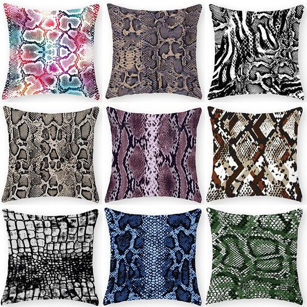 

cushion/decorative pillow snake pattern print decorative cushions pillowcase polyester cushion cover throw 45*45 sofa decoration pillowcover