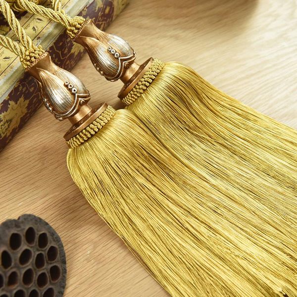 

pair curtain tieback europe modern straps hanging ball tassels accessories rope tie buckle tape back m536 other home decor