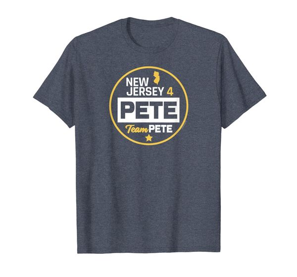 

new jersey 4 pete team pete buttigieg t-shirt, White;black
