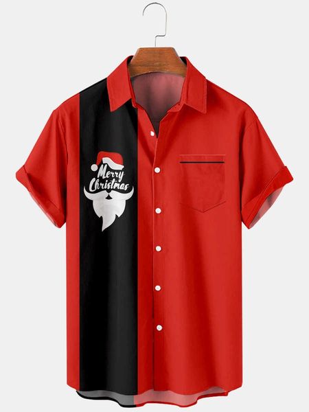 

2022 hawaiian print short sleeve shirt men's european beach special men's shirt fashion casual shirt for men breathable, White;black