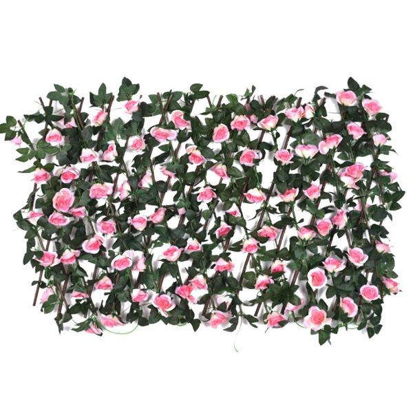 

fencing, trellis & gates retractable artificial garden fence expandable faux ivy screen extendable privacy gardening plant decor