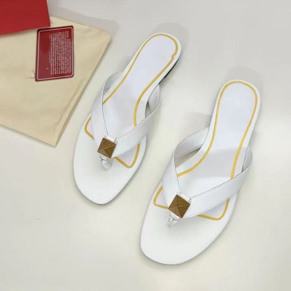 

flip flops genuine leather casual luxury brand shoes slides flat slippers for women 80% off outlet online sale tw7m, Black