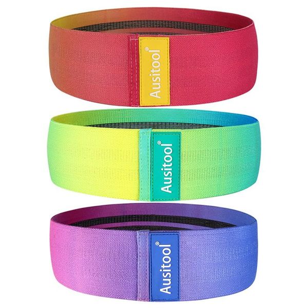 

workout fitness hip loop resistance bands anti-slip squats expander strength rubber yoga gym training braided elastic band