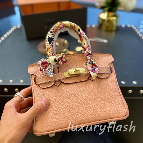 

mini 20cm designers lady handbags genuine leather handbag luxurys fashion lychee pattern crossbody bag cute shoulder bags golden hardware