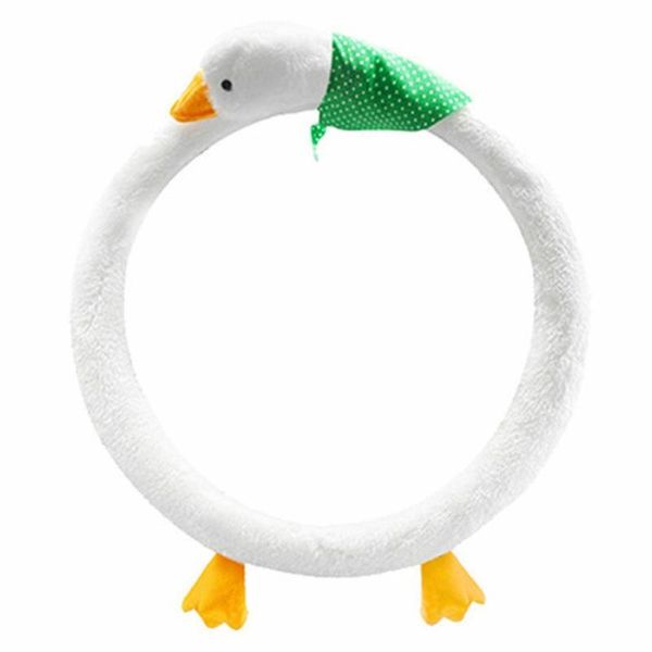 

steering wheel covers car winter keep warm plush anti-slip elastic auto preserver