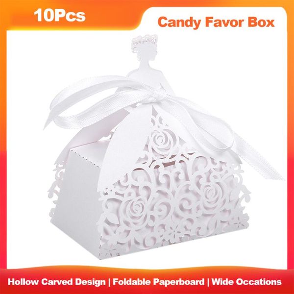 

gift wrap 10pcs hollow carriage favors gifts candy boxes laser cut favor with ribbon baby shower wedding party anniversary supplies