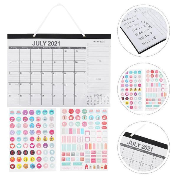 

decorative objects & figurines 1 pc wall calendar durable sturdy notepad for home office