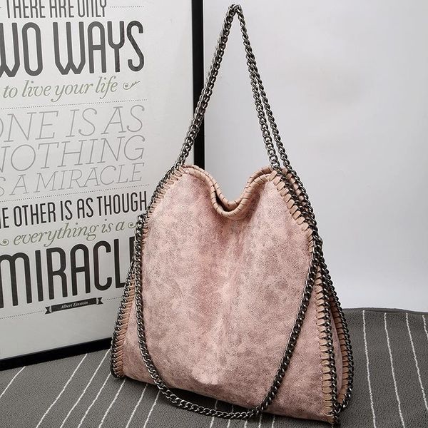 

evening bags autumn winter frosted material handbag chain woven foldable lady's shoulder bag women multi-funcation