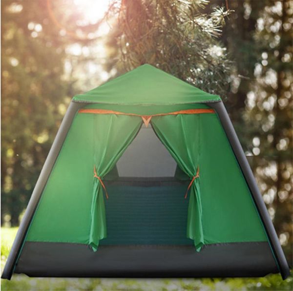 

tents and shelters inflatable construction 2~4 person outdoor camping amusement tent waterproof sunscreen automatic -up 4 seasons applica