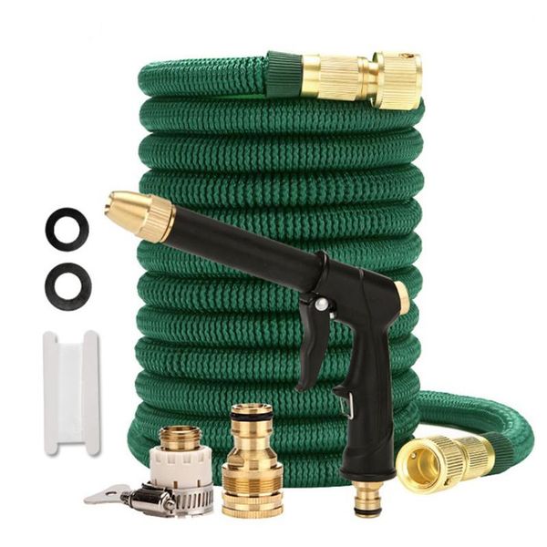 

watering equipments and super durable magic hose garden reel retractable length pressure adjustable water gun kit