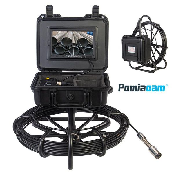

cameras 20m 50m 7 inch 23mm industrial pipe sewer inspection video camera black cable drain dvr wp7600a