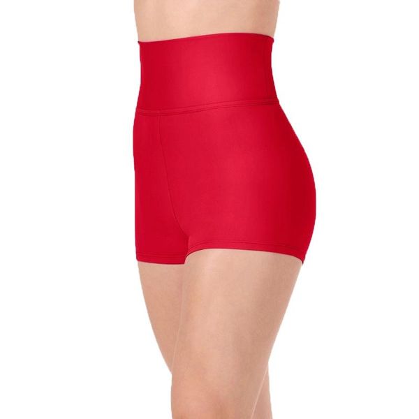 

women lycra high waist dance shorts spandex team bottoms girls stretch workout jazz women's, White;black