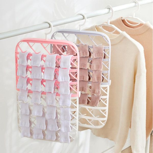 

hooks & rails foldable socks drying rack multifunctional laundry hamper student dormitory storage holder