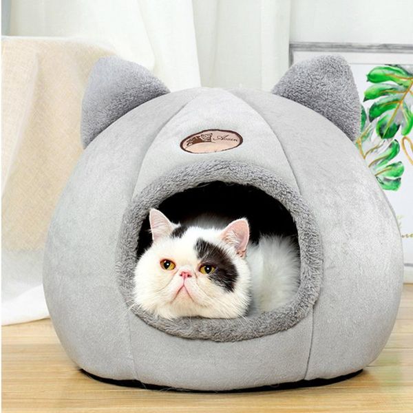 

cat beds & furniture comfort deep sleep winter pet bed little mat for small dog cat's house products pets basket tent cozy cave indoor
