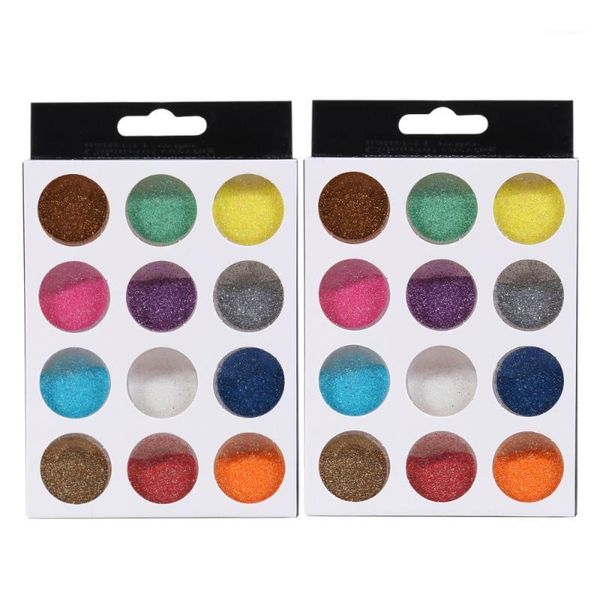 

bag/2pcs 12 color manicure powder gradient nail glitter flash art decoration for woman girl lady1