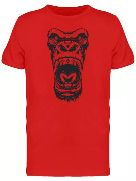 

Sketch Of A Ferocious Gorilla Men's Tee -Image by Shutterstock, White;black