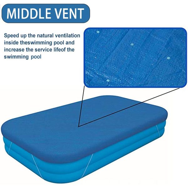 

outdoor pads rectangular pool cover rainproof windproof dust resistant sun protection for swimming