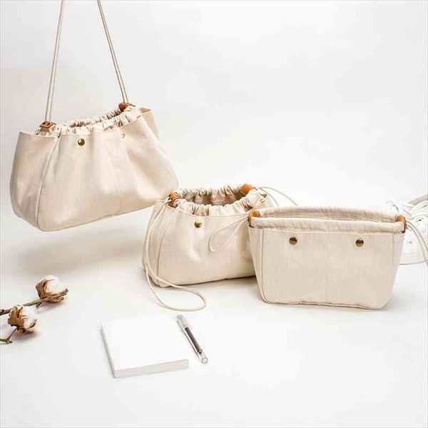 

nbsp in the package cotton cosmetic bag canvas storage liner finishing organizer