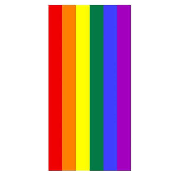 Trendy Gay Lesbian Pride Rainbow Flag Asciugamani da bagno da spiaggia LGBT GLBT Viaggi Nuoto Asciugamano da doccia Sport Spa Sauna 210728