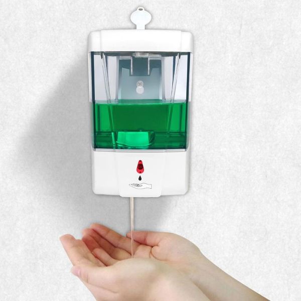 

700ml capacity automatic soap dispenser touchless sensor hand sanitizer detergent wall mounted for bathroom kitchen liquid